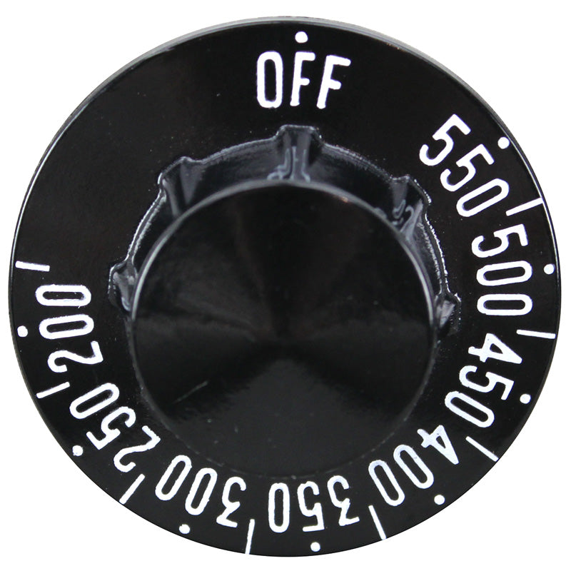 Blodgett 11224 - Black Printed Knob 2-1/4 D, Off-550-200