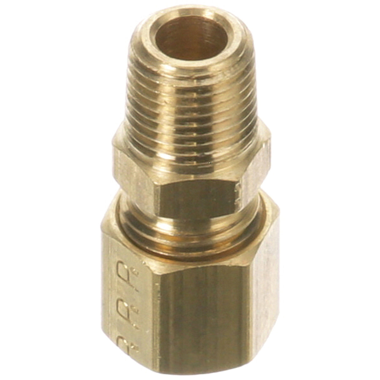 Blodgett M0959 - Brass Male Connector, 1/8" MPT x 1/4" CCT Nut & Ferrule