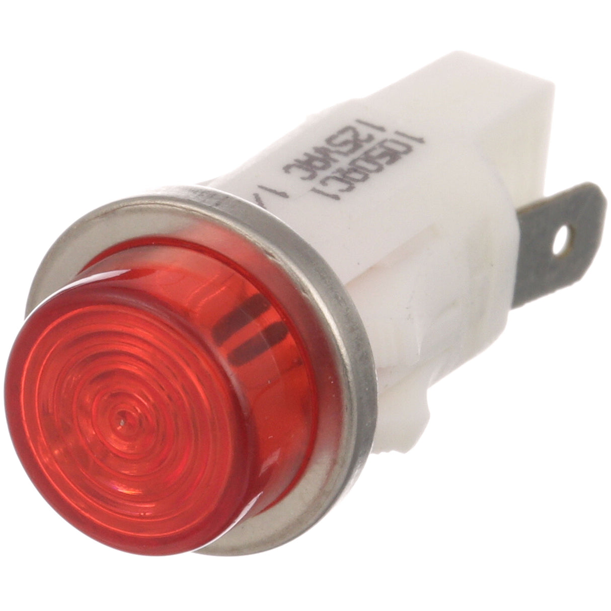 Blodgett 15673 - Red 1/2" 125V Signal Light with Chrome Bezel