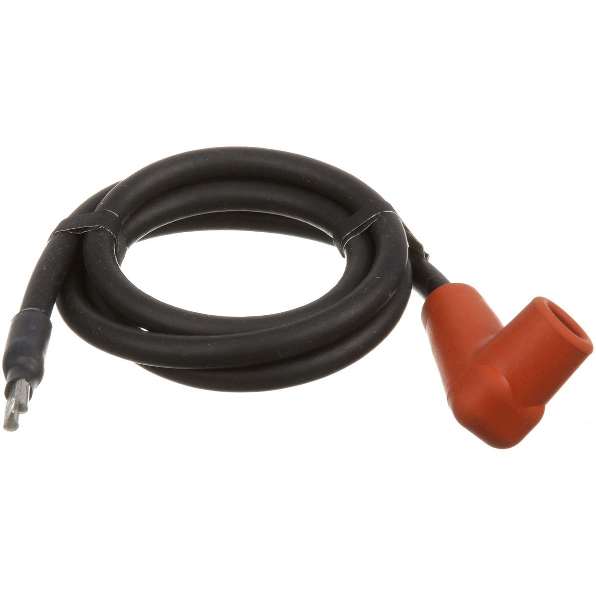 Blodgett 36605 - Orange 33" Spark Wire With 90 Degree Boot X 1/4" F Insulated Push-On